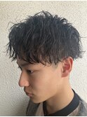 縦落ちツイストスパイラルパーマ