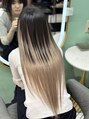 ルフレ 新宿本店1st(Reflet)&nbsp;バレイヤージュ風デザインプルエクステ♪ダメージせずハイトーン
