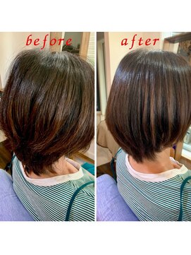 ヘアーサロン ココア(hair salon cocoa) うるツヤ丸みショート