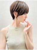 くびれヘアハイライトカラーアプリコットオレンジ門前仲町0801