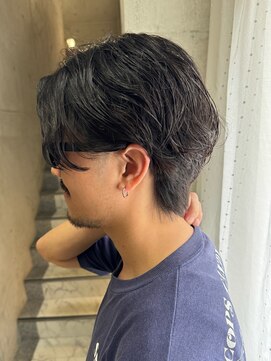 ルノン(LUNON) ハイライトカラーくびれヘアアプリコットオレンジ