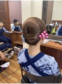 祭りヘアセット