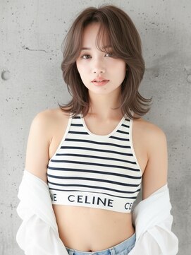 ニューヨークニューヨーク イオンスタイル東淀川店(NYNY) 韓国風外ハネくびれレイヤーアッシュブラウン【淡路/上新庄】