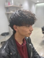 アッシュ 高幡不動店(Ash) メンズパーマツイストスパイラルフェザーパーマ眉毛