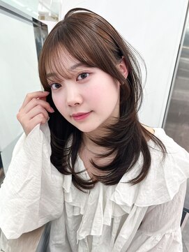 アルバム 渋谷パルコ(ALBUM) ミディアム前髪カットダークアッシュ_F1339