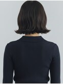 外ハネロブ/くびれミディアム/前髪あり/20代30代40代◎小顔吉川