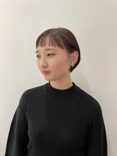 フゾンカウチ(fuzon kauti)&nbsp;ワンホンレイヤー/ミルクティーブロンド/ダークブルー/北池袋