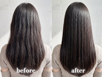ロエル 佐賀(Loel)の写真/癖・うねりを徹底改善!髪質改善×縮毛矯正で憧れの ツヤ髪へ【縮毛矯正/髪質改善】