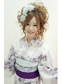 夏☆浴衣着付け＆ヘアセット5500円