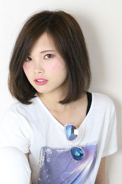大人ボブ73分けスタイル：L003797561｜フォルテ 藤枝エピ店のヘア