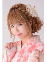 プログレスプラス&nbsp;★夏のイベントに☆【浴衣着付け×編み込みルーズアップ】4500