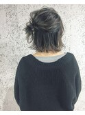 カジュアル×サイドハーフアップ