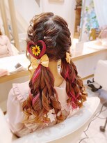 ハートのツインテ