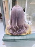 パープルアッシュグレージュカラー☆ブリーチ DAYS