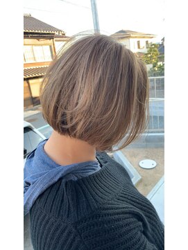 ラポードヘアークラフト(RAPPORD hair craft) ボブ×ミルクティーカラー