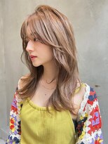 リベルテ銀座20代　キャラメルブラウン×くびれヘア