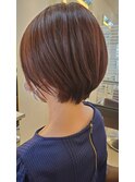 耳かけショートボブ　絶壁解消ヘア