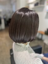 ツムグ 代官山店(TUMUGU) ダークアッシュ白髪ぼかしナチュラルショートボブモードヘア