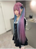 湊アクアちゃんカラー＃ピンク×＃水色＃インナー＃地雷系＃地雷