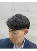 ビジネスショート ワンカールパーマ