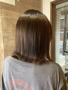 トレヘアー(tRe hair) 切りっぱなしボブ ミディアムヘア