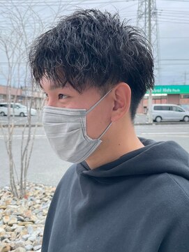 ニアウ 太田店(Niau) ツイストスパイラルパーママッシュメンズパーマ波巻きパーマ