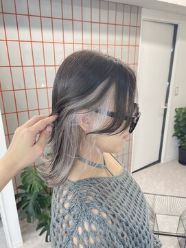 ペレ 渋谷(PELE) 前髪/マチルダボブ/ピンクベージュ/インナーグレージュ/渋谷