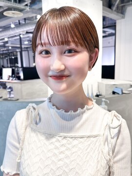 アイティーバイアルバム 松戸店(IT by ALBUM) ナチュラルショート_マチルダボブピンクベージュ_ba465911