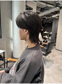 NEXTNEO石井/くびれセンターパートウルフダウンパーマメンズ