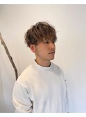 マッシュ×グレージュ