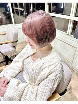 ランプ ヘアー(lamp hair) ピンク60%ミルクティーベージュ