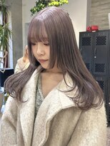 ヲタク(wotaku.)&nbsp;ラベンダーグレージュミルクティーカラーブリーチカラー艶髪美髪