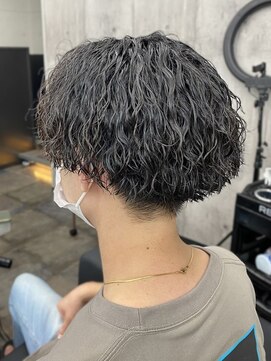 スターズ 柏(STARS) ツイストスパイラルパーマ　束感　爽やか　20代30代　黒髪