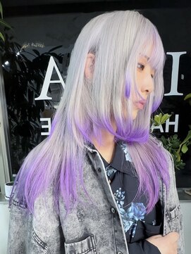 イエナ 渋谷(IENA) ラベンダーカラー　デザインカラー　ハイトーンカラー