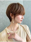 切りっぱなしボブエアリーロング美髪ピンクブラウン[大宮]