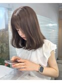 ◎votan_yuka◎ オリーブベージュ/ぱっつん前髪/暗めカラー