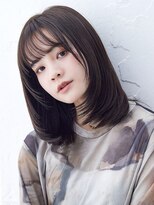 オーバーヘアー 川西店(over hair)&nbsp;【over hair】暗髪カラー×切りっぱなしボブ