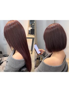 強力接着タイプ【高級人毛シールエクステ】使用★自然となじむ目立たない、まるで地毛のような仕上がりに♪