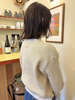 ヒントステーション(HINTSTATION)&nbsp;〈浅草 半個室〉切りっぱなしボブ/ラベンダーベージュ