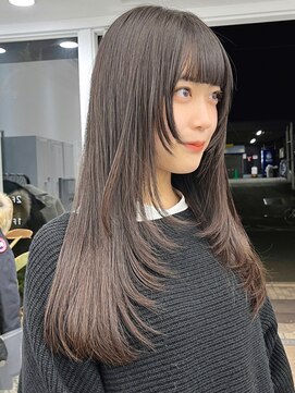 ニトバイアンキシム(nit by ahnkism) 【レイヤーカット】韓国ヘア顔まわりカットロングレイヤー堀江