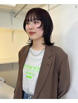 ルル 表参道(lulu.) wolf layer/cassis red