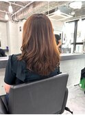 レイヤーカット イメチェン ホワイトブロンド/シャドウレイヤー