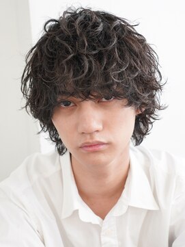 フィフスパーク(fifth PARK) 再現性高い波巻きスパイラルパーマ×マッシュウルフカット