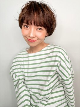 カバーヘア ブリス 大宮西口(COVER HAIR bliss) 小顔ゆるふわひし形マッシュウルフショートp1大宮20代30代40代