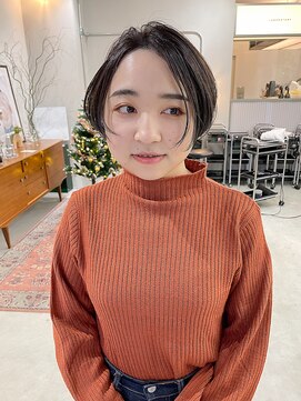 ヘアー アイス カンナ(HAIR ICI Canna) 20代30代40代大人かわいいくびれ前髪の小顔ナチュラルボブ