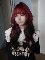 クペウ ローウェン(cope'u ROWEN)&nbsp;渋谷/ウルフカット レイヤー デザインカラー ルーツカラー