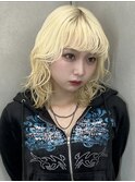 k04 レイヤーカット抜きっぱブロンド表参道