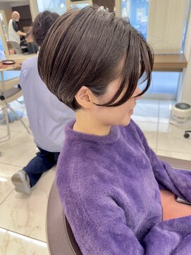 アッシュ 下北沢店(Ash) 前髪なし刈り上げハンサムショート