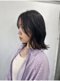 レイヤーカット顔まわりストレートレイヤー