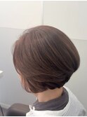 くびれショートボブ40代50代グレイカラー白髪染め白髪ぼかし